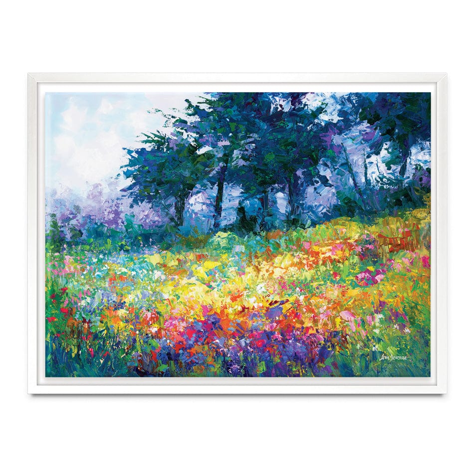 Colourful Meadow Of Wildflowers Canvas Print wall art product Leon Devenice