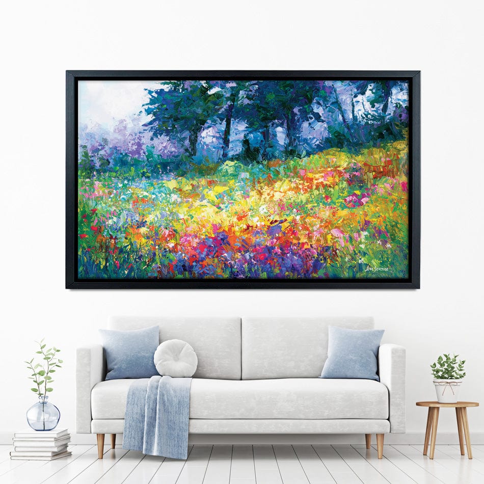 Colourful Meadow Of Wildflowers Canvas Print wall art product Leon Devenice