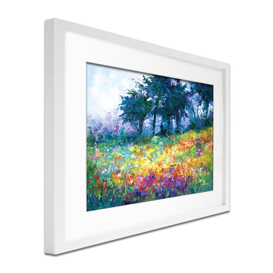 Colourful Meadow Of Wildflowers Framed Art Print wall art product Leon Devenice