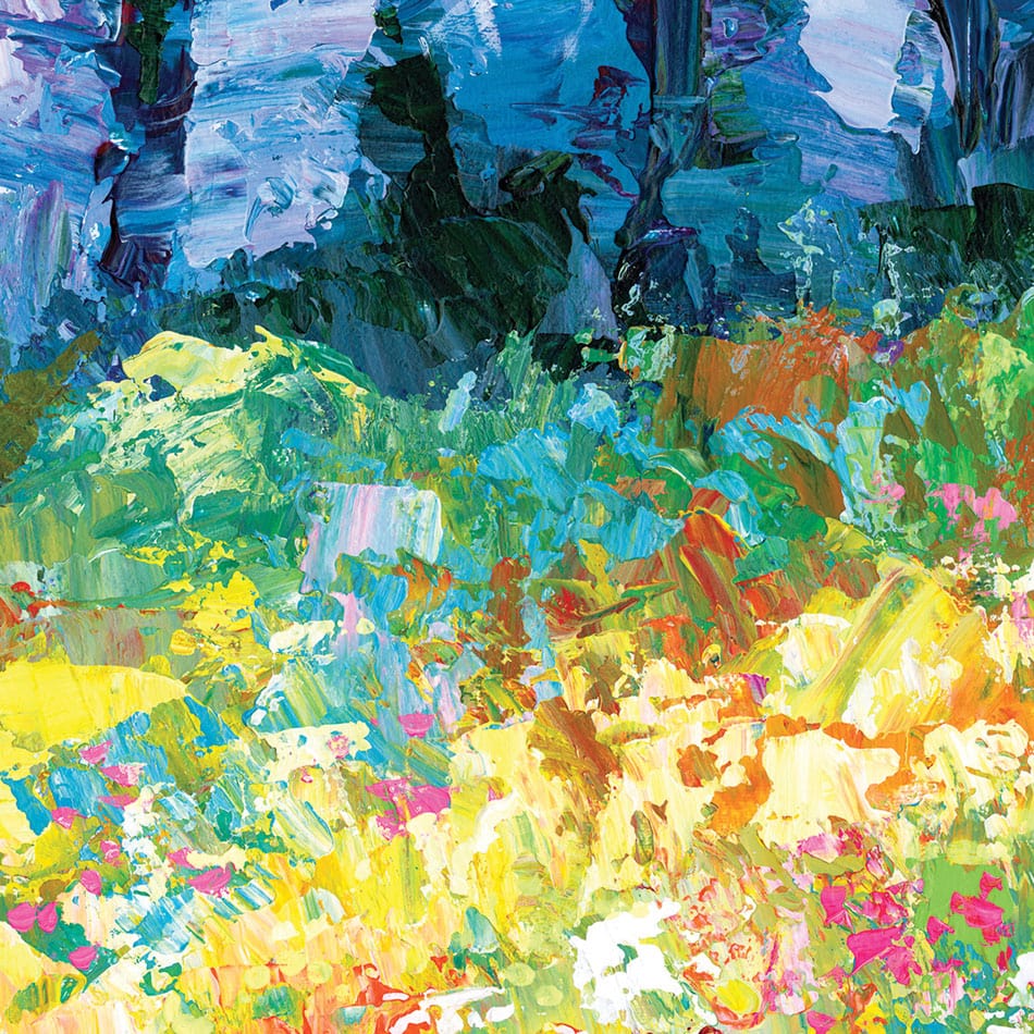 Colourful Meadow Of Wildflowers Framed Art Print wall art product Leon Devenice