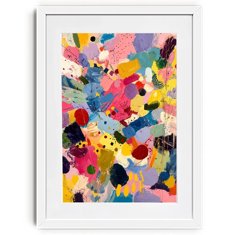 Colourful Mix Framed Art Print Colourful Mix Framed Art Print wall art product IAmHomeStudio