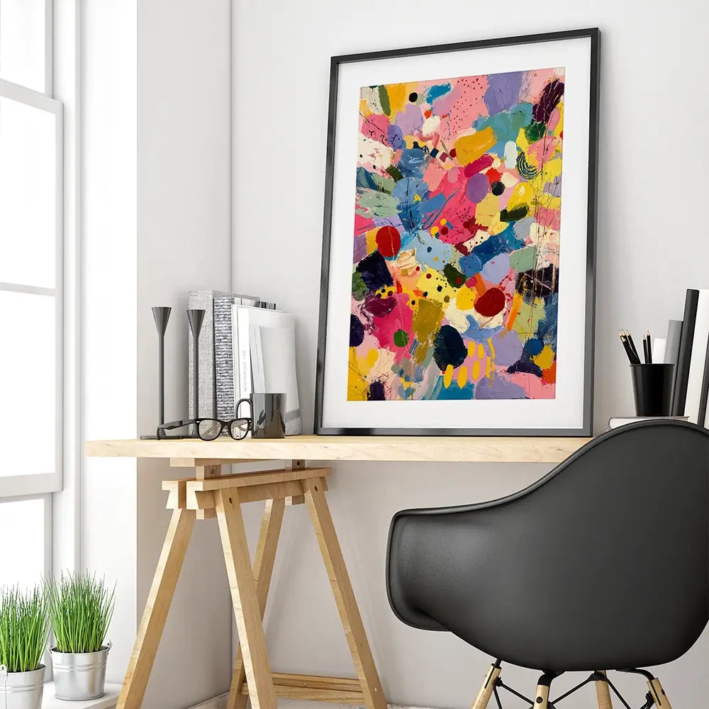 Colourful Mix Framed Art Print Colourful Mix Framed Art Print wall art product IAmHomeStudio