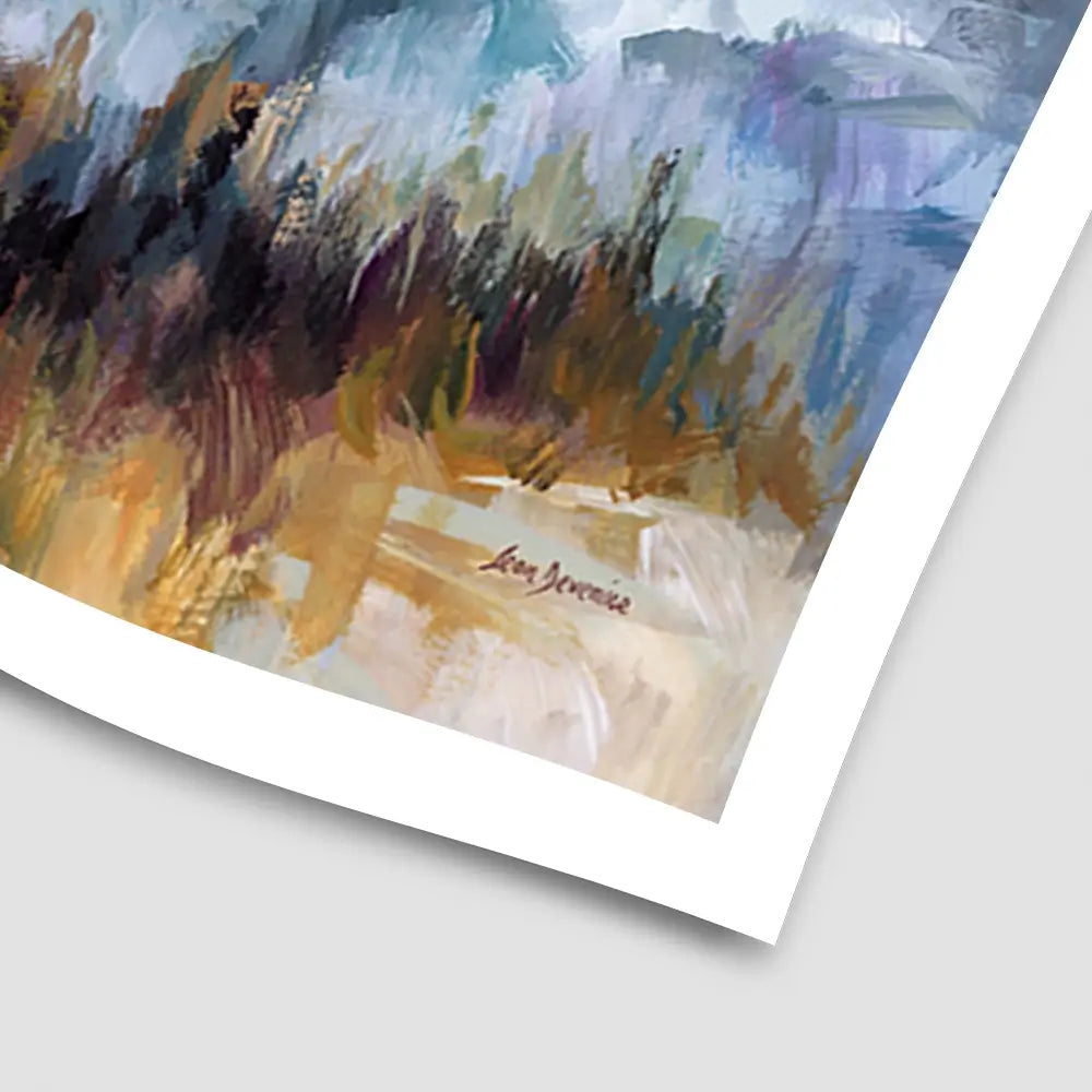 Colourful Mountain Impressions Art Print Colourful Mountain Impressions Art Print wall art product Leon Devenice