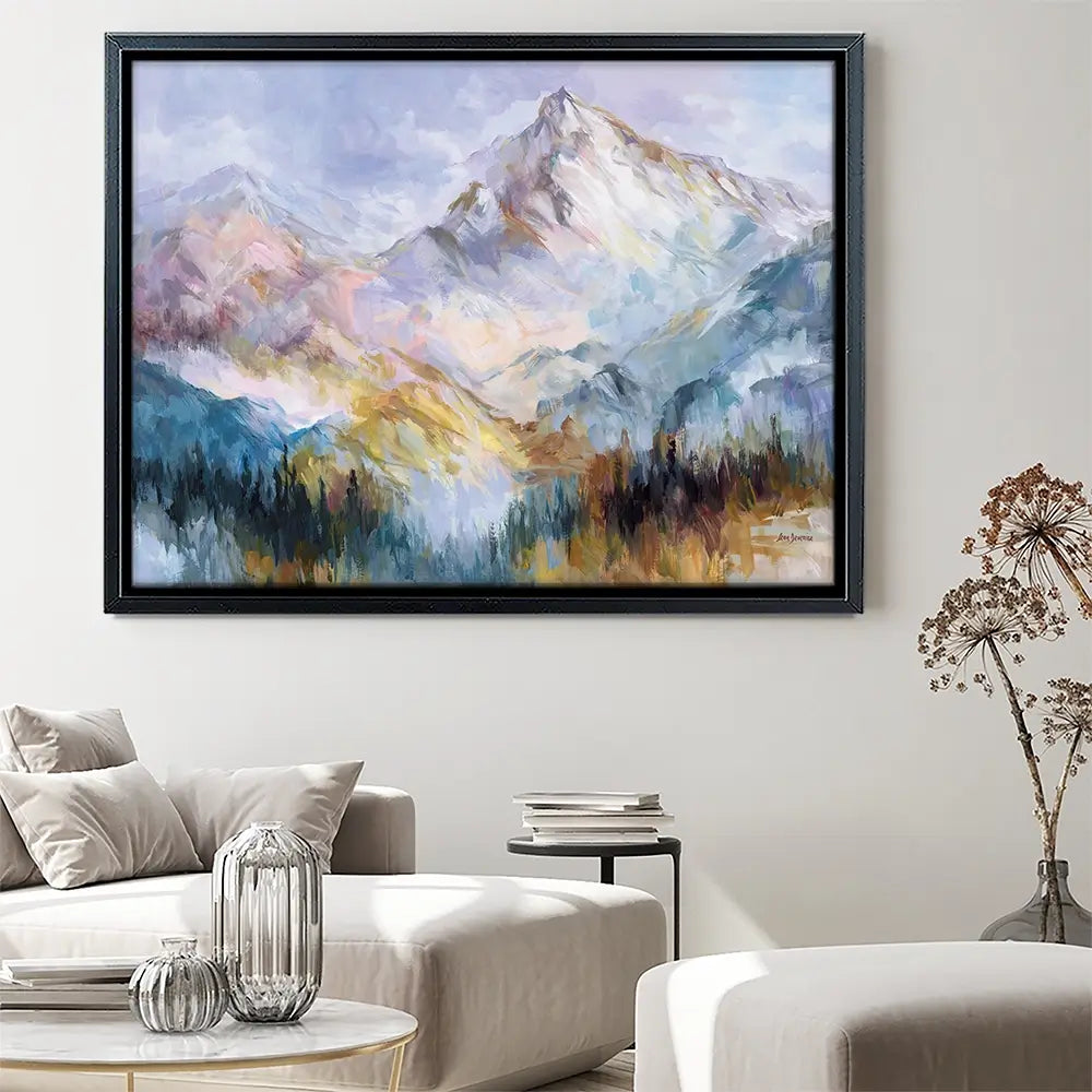 Colourful Mountain Impressions Canvas Print Colourful Mountain Impressions Canvas Print wall art product Leon Devenice
