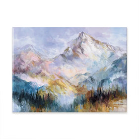 Colourful Mountain Impressions Canvas Print Colourful Mountain Impressions Canvas Print wall art product Leon Devenice