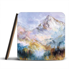 Colourful Mountain Impressions Coaster Set Colourful Mountain Impressions Coaster Set wall art product Leon Devenice