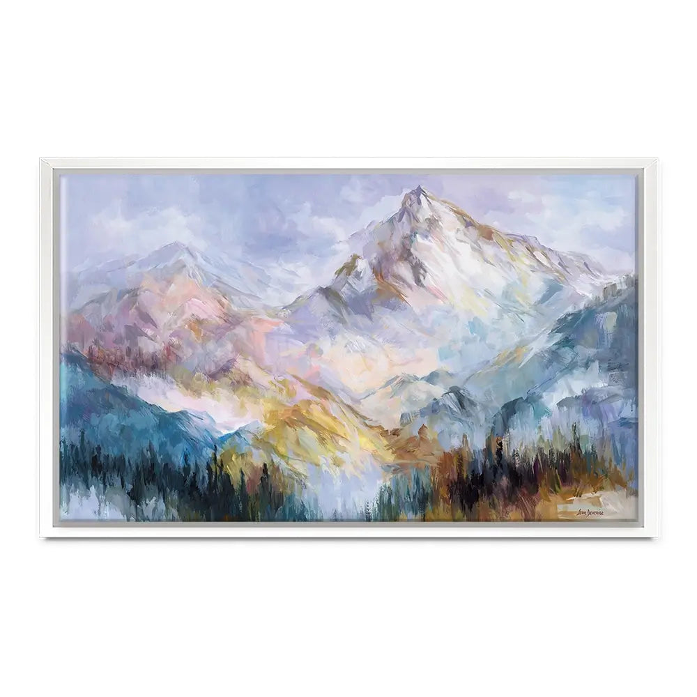 Colourful Mountain Impressions Oversized Canvas Print Colourful Mountain Impressions Oversized Canvas Print wall art product Leon Devenice