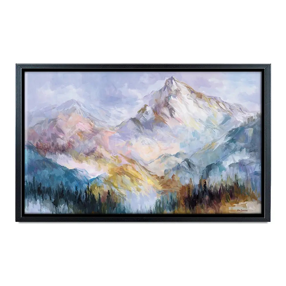 Colourful Mountain Impressions Oversized Canvas Print Colourful Mountain Impressions Oversized Canvas Print wall art product Leon Devenice