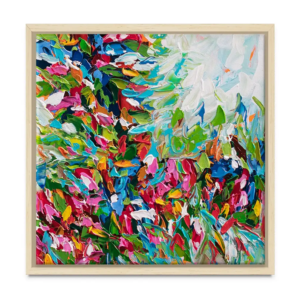 Colourful Nature Square Canvas Print Colourful Nature Square Canvas Print wall art product Olga Tkachyk