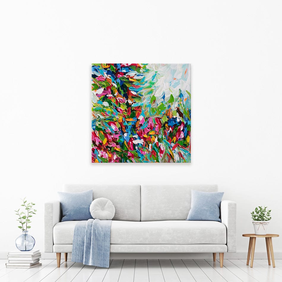 Colourful Nature Square Canvas Print wall art product Olga Tkachyk