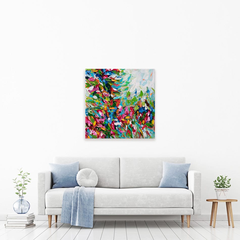 Colourful Nature Square Canvas Print wall art product Olga Tkachyk