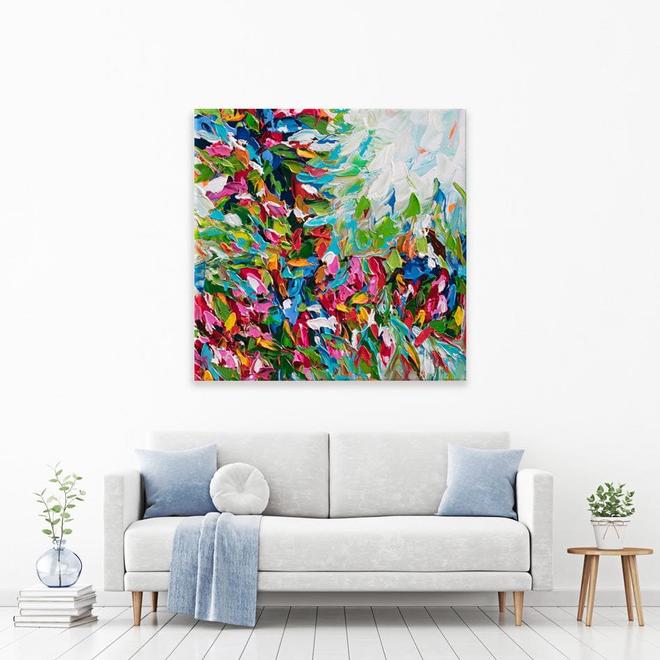 Colourful Nature Square Canvas Print wall art product Olga Tkachyk
