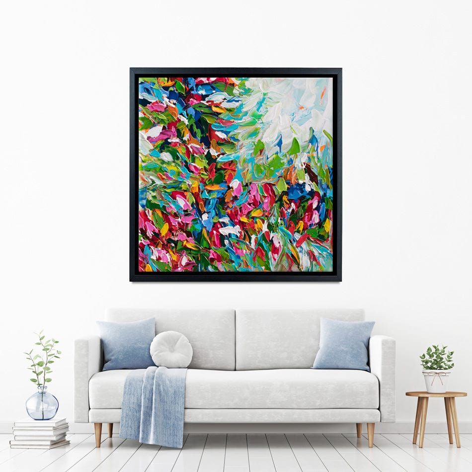 Colourful Nature Square Canvas Print wall art product Olga Tkachyk