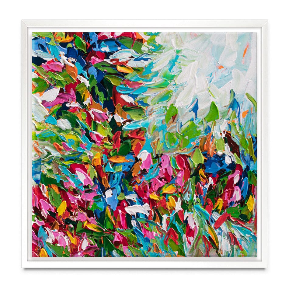 Colourful Nature Square Canvas Print wall art product Olga Tkachyk