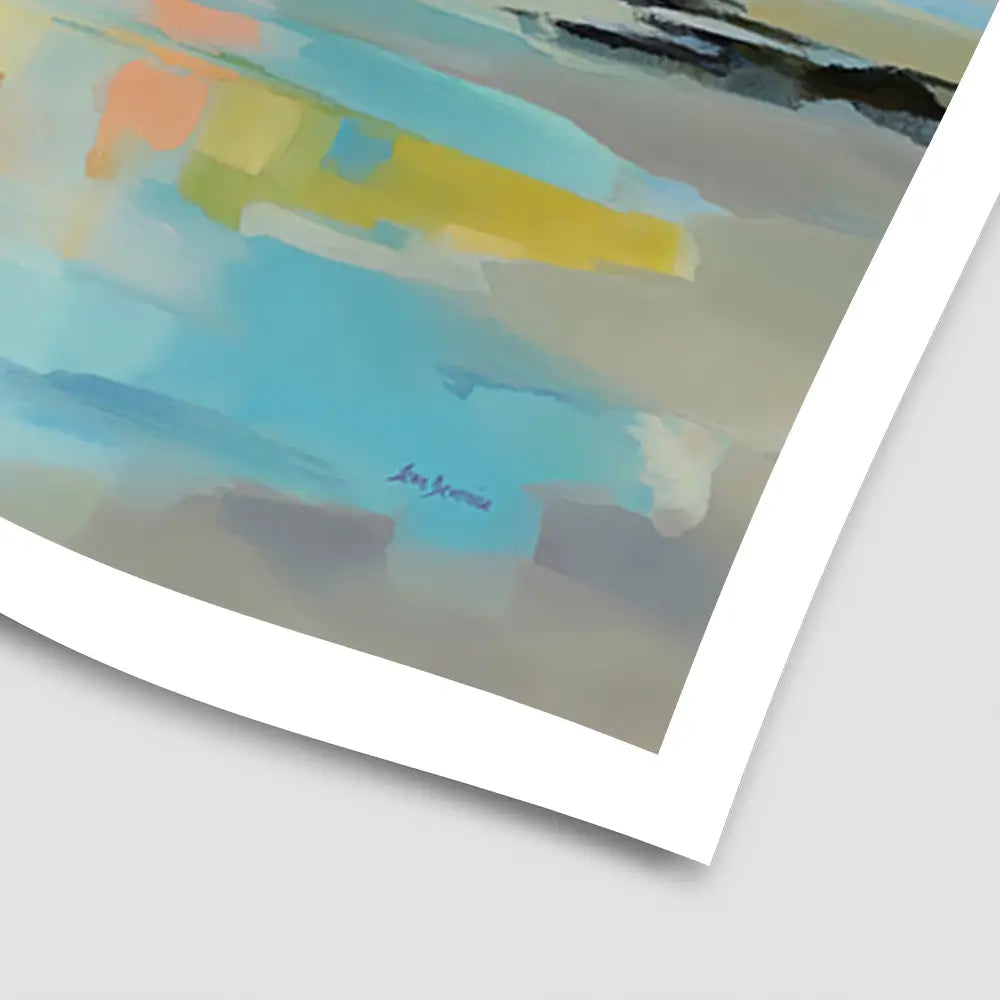 Colourful Ocean Shore Art Print Colourful Ocean Shore Art Print wall art product Leon Devenice