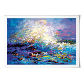 Colourful Ocean Waves Art Print Colourful Ocean Waves Art Print wall art product Leon Devenice