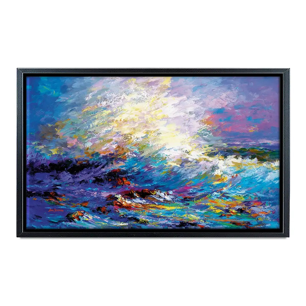Colourful Ocean Waves Canvas Print Colourful Ocean Waves Canvas Print wall art product Leon Devenice