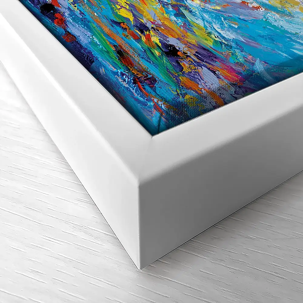 Colourful Ocean Waves Canvas Print Colourful Ocean Waves Canvas Print wall art product Leon Devenice