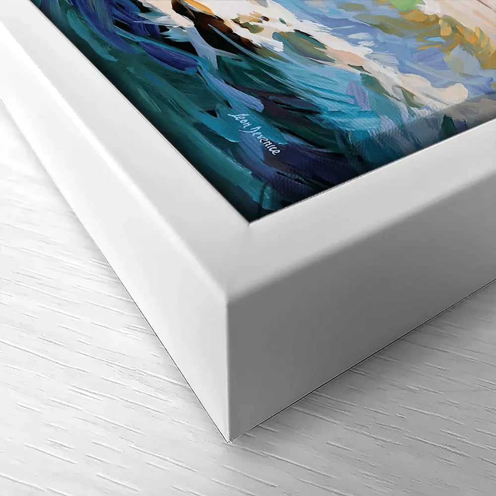 Colourful Ocean Waves In California Canvas Print Colourful Ocean Waves In California Canvas Print wall art product Leon Devenice