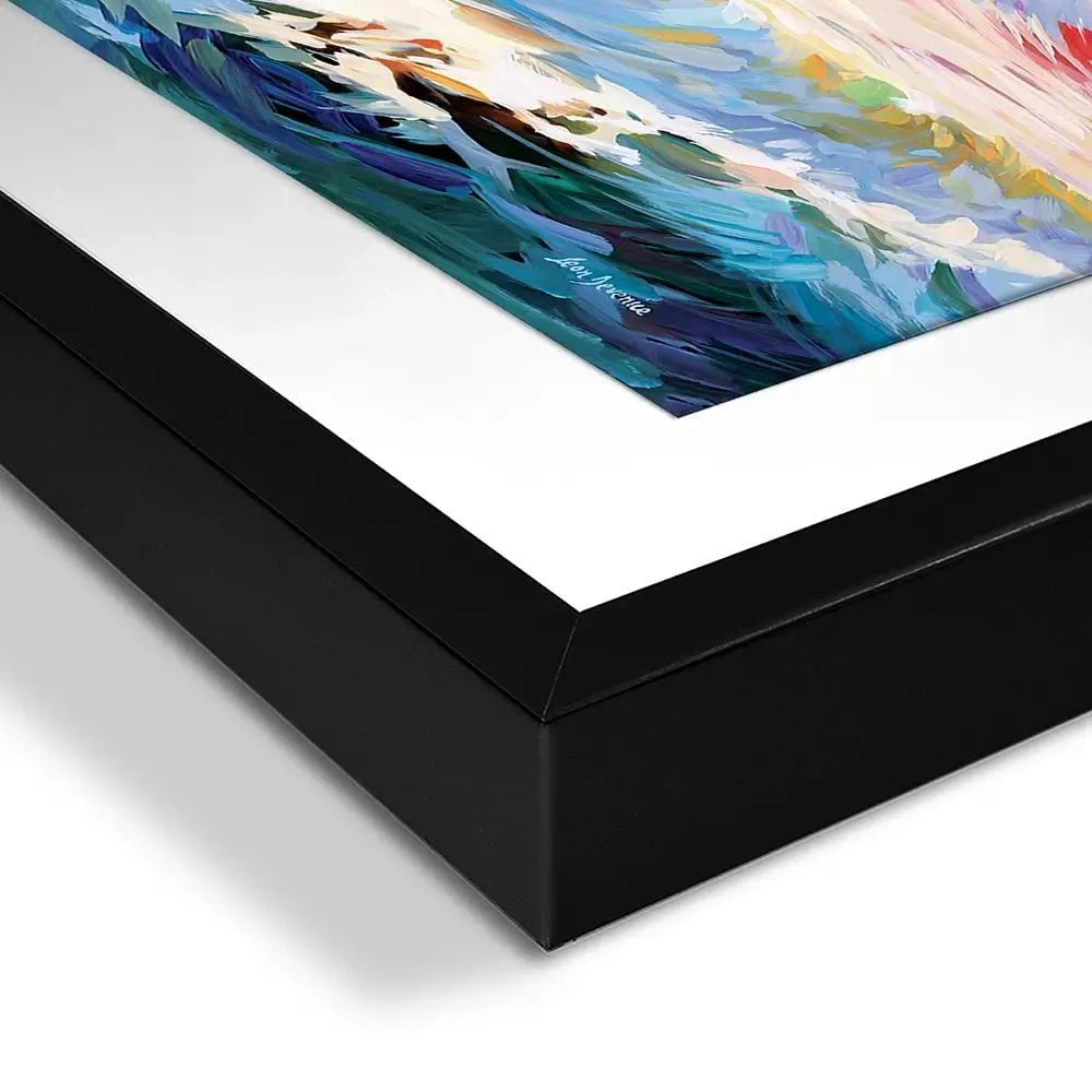 Colourful Ocean Waves In California Framed Art Print Colourful Ocean Waves In California Framed Art Print wall art product Leon Devenice