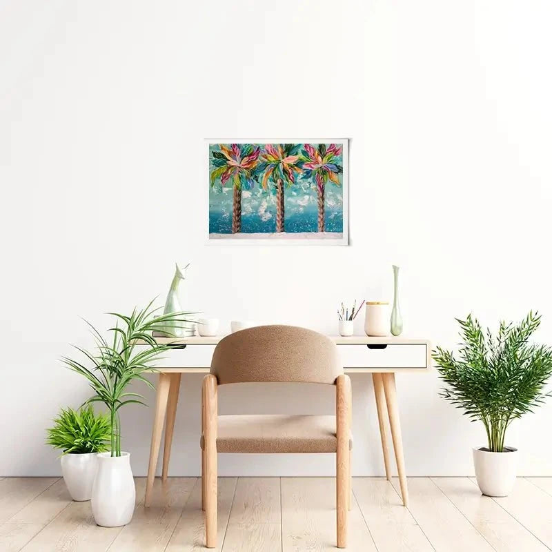 Colourful Palms Art Print Colourful Palms Art Print wall art product Estelle Grengs - Independent