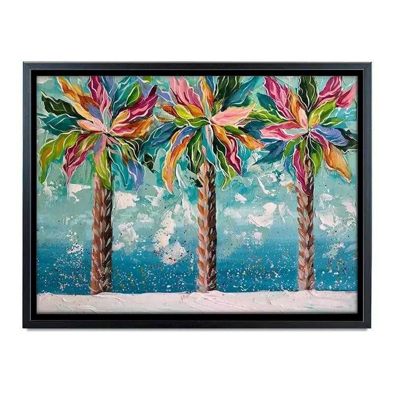 Colourful Palms Canvas Print Colourful Palms Canvas Print wall art product Estelle Grengs - Independent
