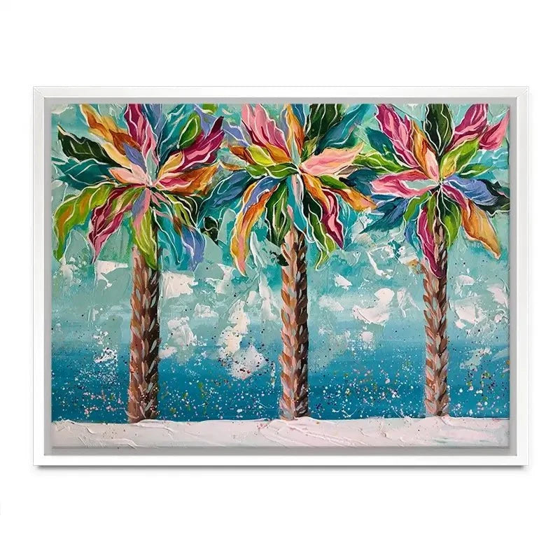 Colourful Palms Canvas Print Colourful Palms Canvas Print wall art product Estelle Grengs - Independent