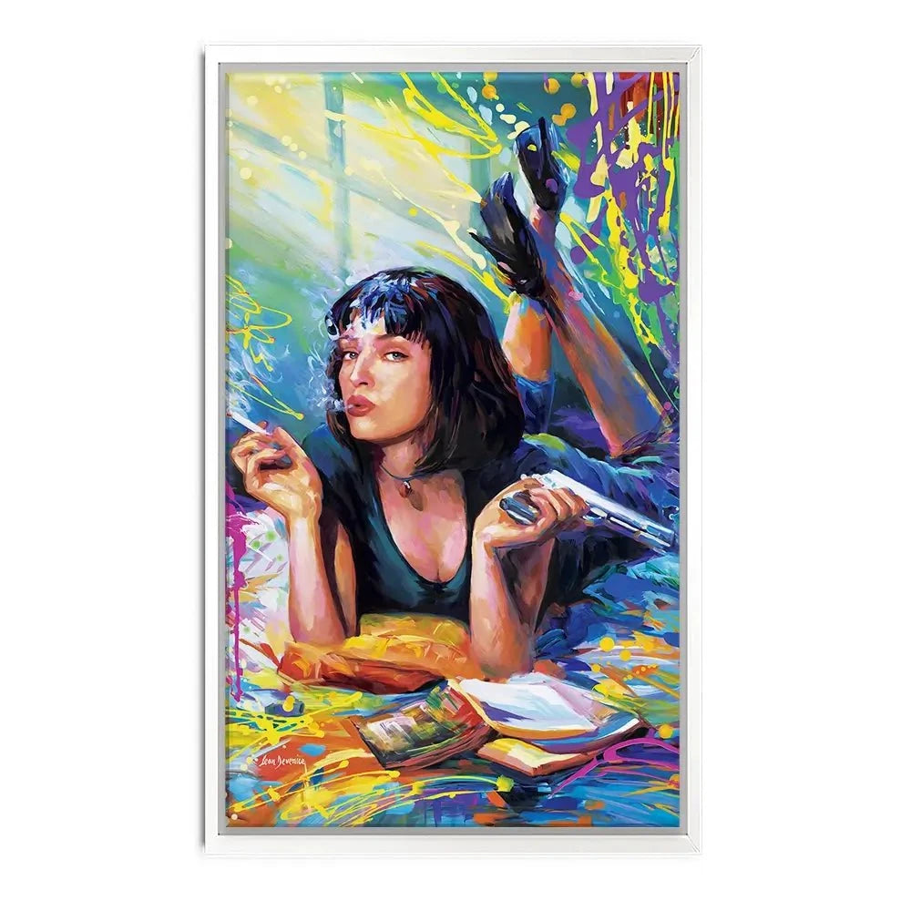 Colourful Pulp Fiction Canvas Print Colourful Pulp Fiction Canvas Print wall art product Leon Devenice