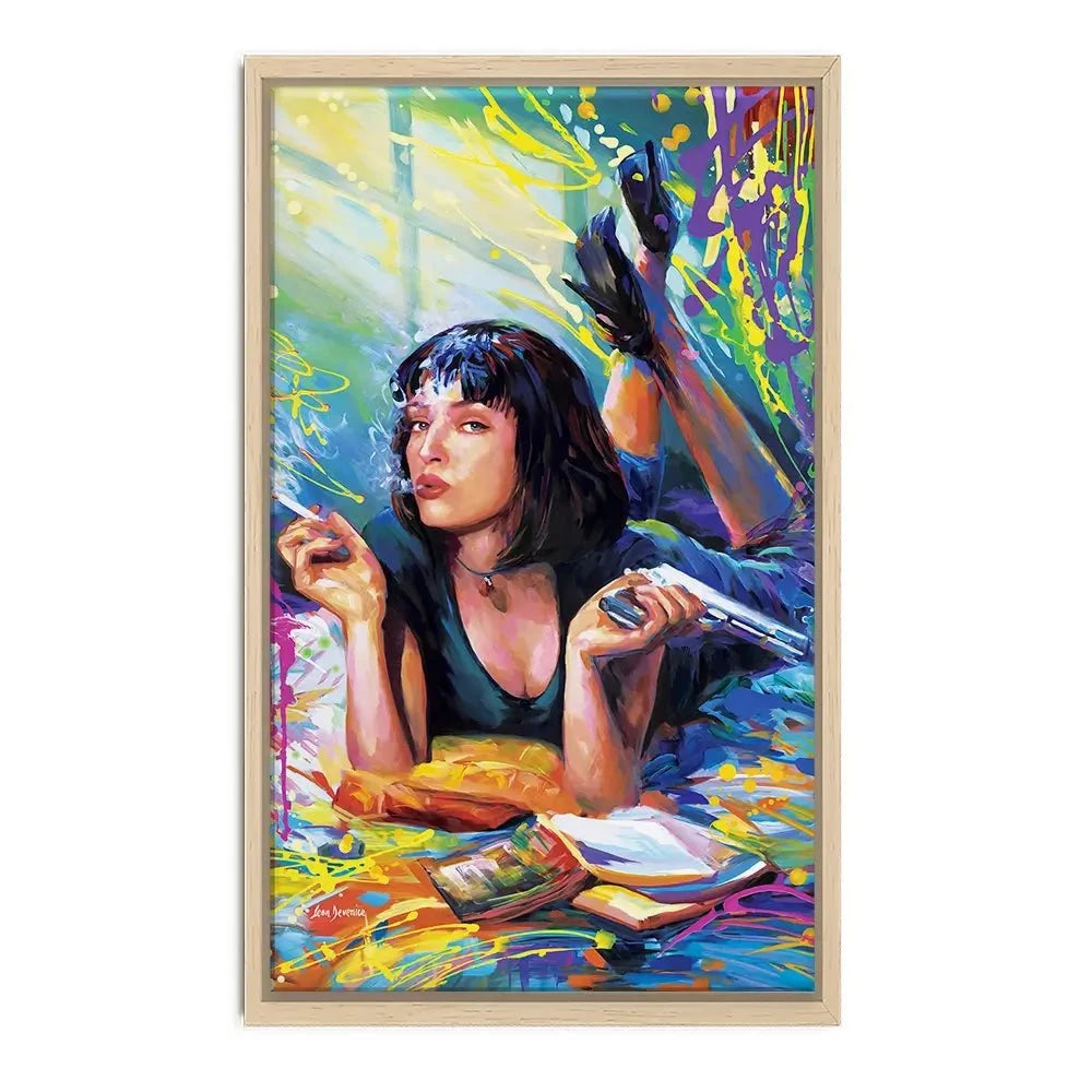Colourful Pulp Fiction Canvas Print Colourful Pulp Fiction Canvas Print wall art product Leon Devenice