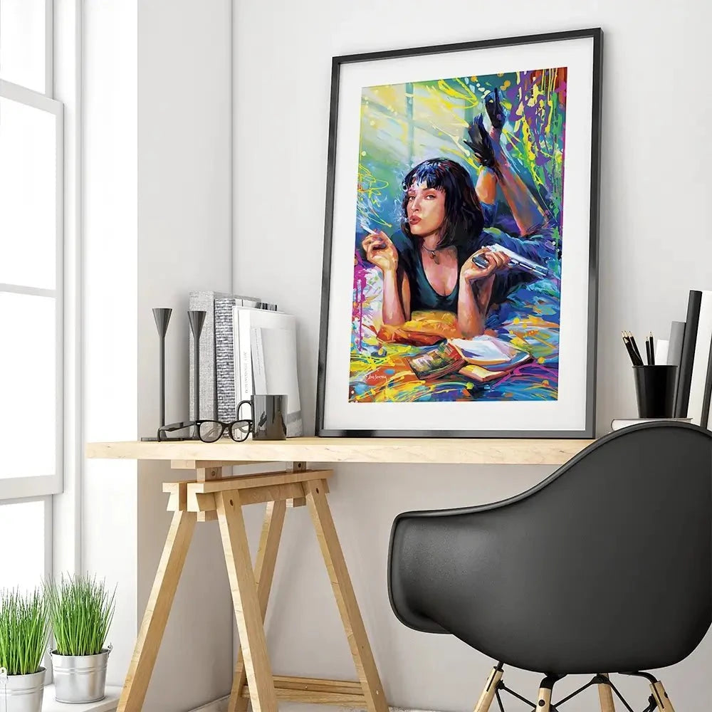 Colourful Pulp Fiction Framed Art Print Colourful Pulp Fiction Framed Art Print wall art product Leon Devenice