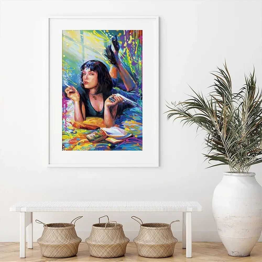 Colourful Pulp Fiction Framed Art Print Colourful Pulp Fiction Framed Art Print wall art product Leon Devenice