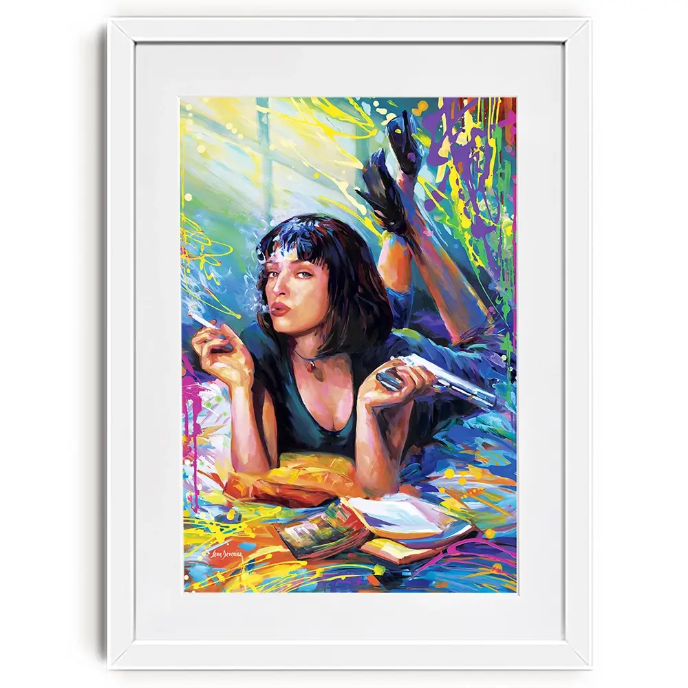 Colourful Pulp Fiction Framed Art Print Colourful Pulp Fiction Framed Art Print wall art product Leon Devenice