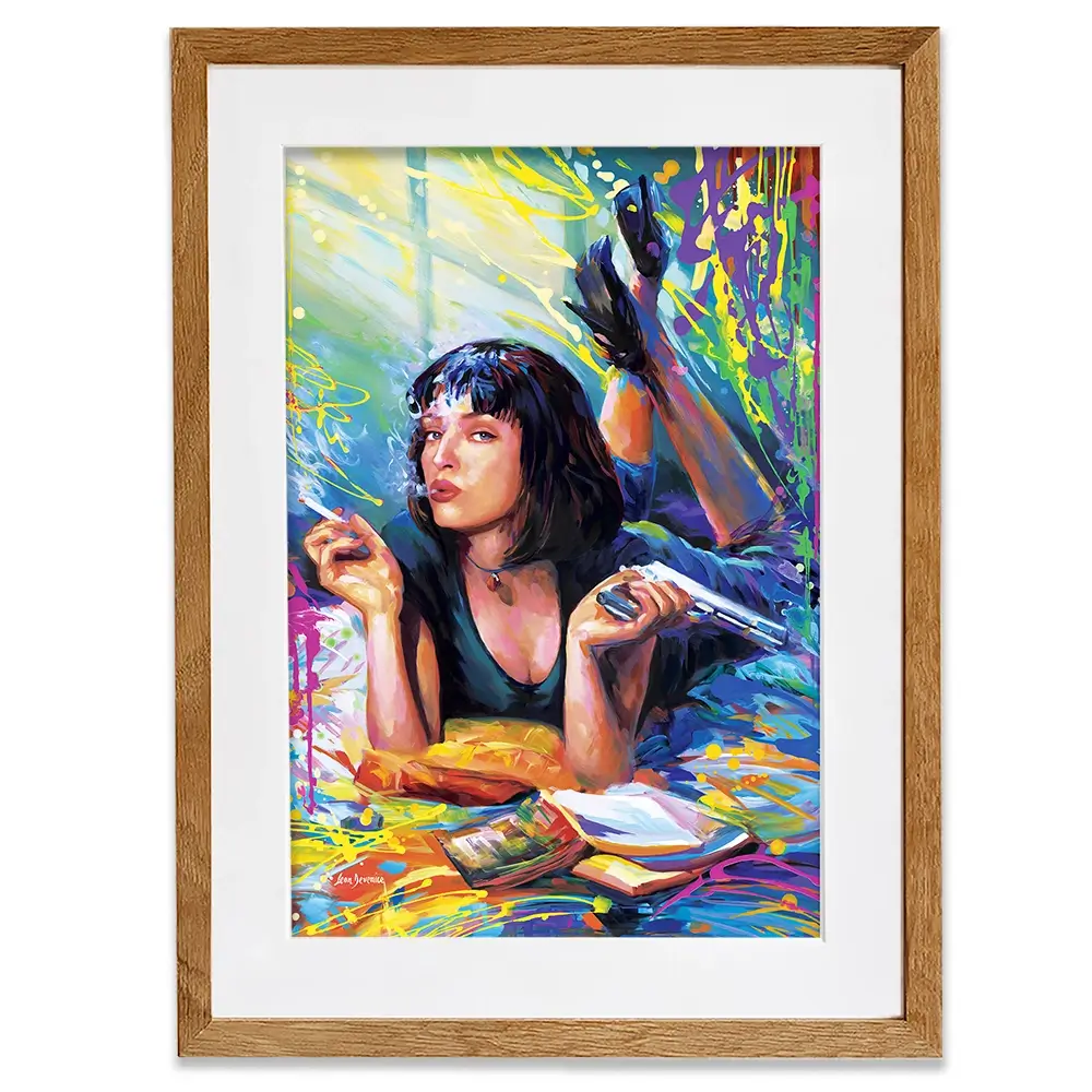 Colourful Pulp Fiction Framed Art Print Colourful Pulp Fiction Framed Art Print wall art product Leon Devenice