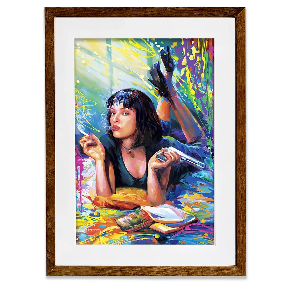 Colourful Pulp Fiction Framed Art Print Colourful Pulp Fiction Framed Art Print wall art product Leon Devenice
