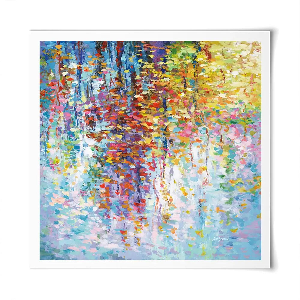 Colourful Reflections 2 Square Art Print Colourful Reflections 2 Square Art Print wall art product Leon Devenice