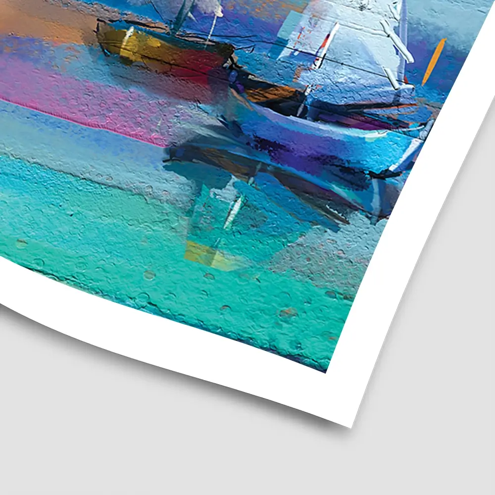 Colourful Sailing Boats Square Art Print Colourful Sailing Boats Square Art Print wall art product pluie_r / Shutterstock