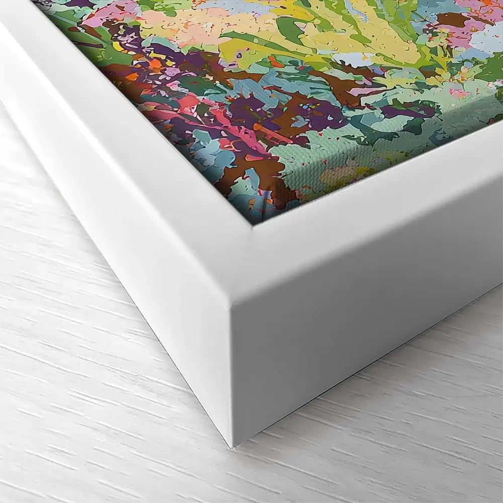 Colourful Sea Turtle Square Canvas Print Colourful Sea Turtle Square Canvas Print wall art product Creative Studio - Independent