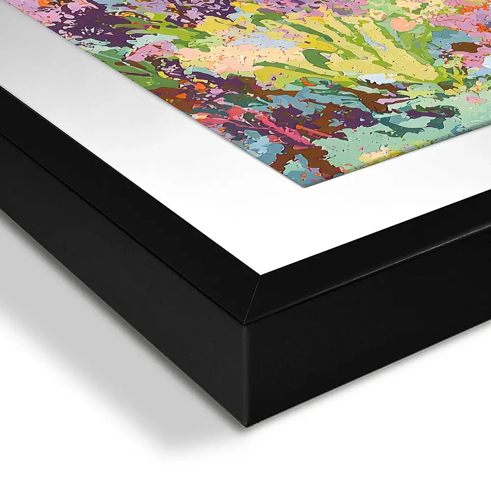 Colourful Sea Turtle Square Framed Art Print Colourful Sea Turtle Square Framed Art Print wall art product Creative Studio - Independent