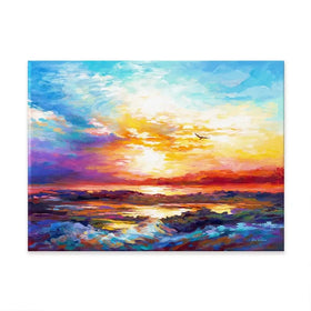Colourful Sunset Canvas Print Colourful Sunset Canvas Print wall art product Leon Devenice