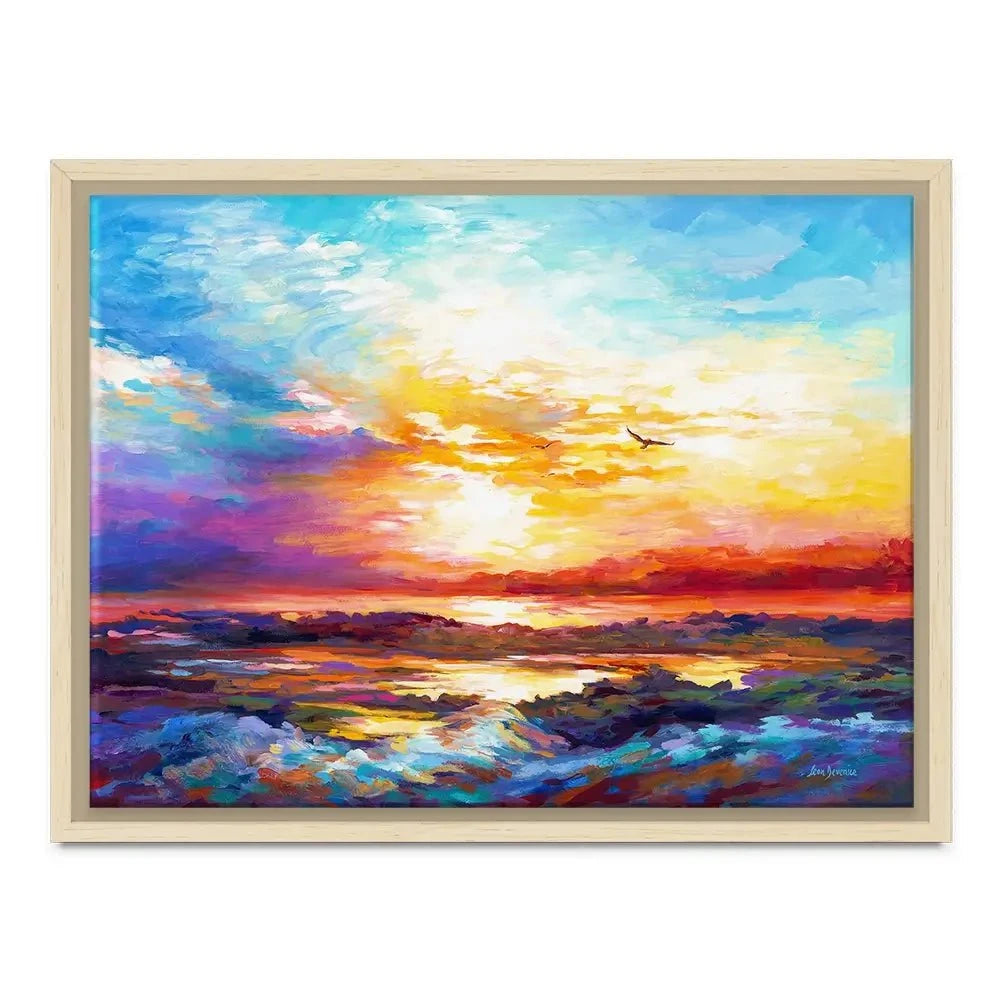 Colourful Sunset Canvas Print Colourful Sunset Canvas Print wall art product Leon Devenice