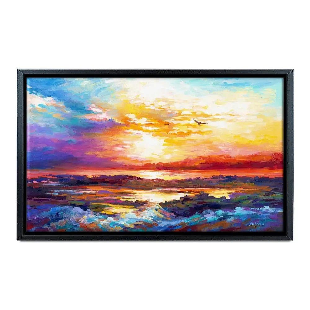 Colourful Sunset Canvas Print Colourful Sunset Canvas Print wall art product Leon Devenice