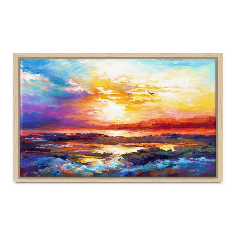Colourful Sunset Canvas Print Colourful Sunset Canvas Print wall art product Leon Devenice