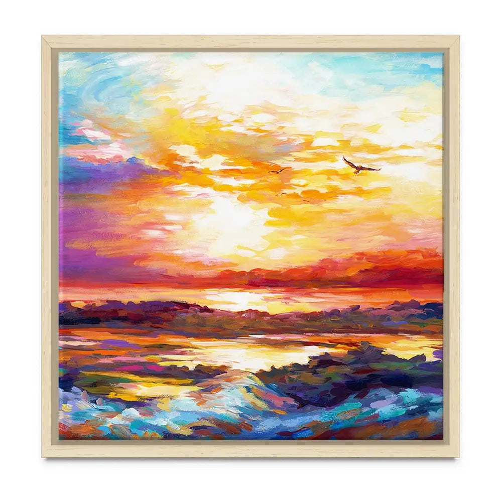 Colourful Sunset Oversized Canvas Print Colourful Sunset Oversized Canvas Print wall art product Art Print Shop