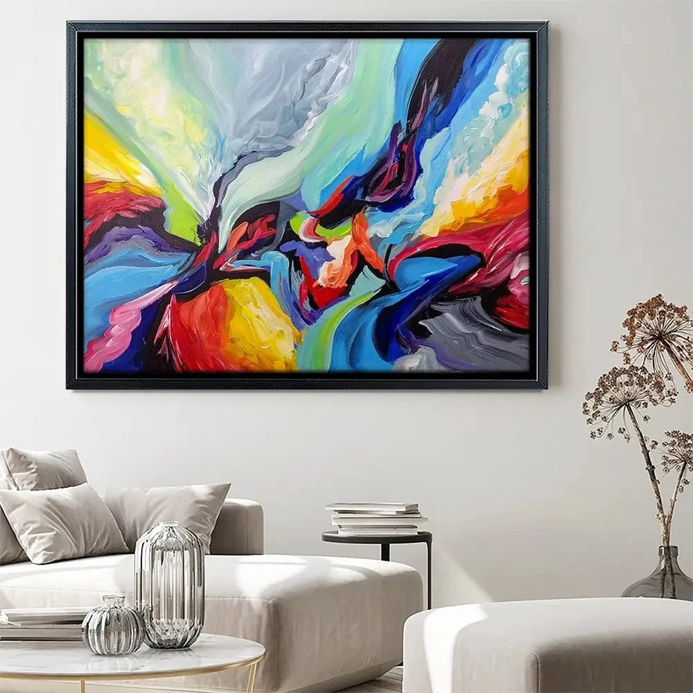 Colourful Symphony Canvas Print Colourful Symphony Canvas Print wall art product Olga Tkachyk