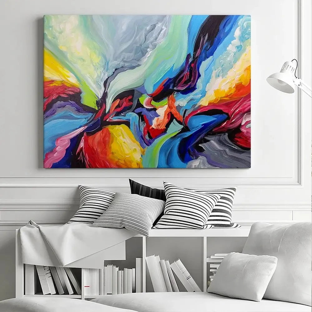 Colourful Symphony Canvas Print Colourful Symphony Canvas Print wall art product Olga Tkachyk