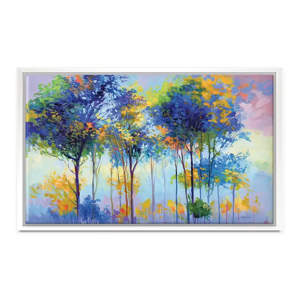 Colourful Tranquil Trees Canvas Print Colourful Tranquil Trees Canvas Print wall art product Leon Devenice