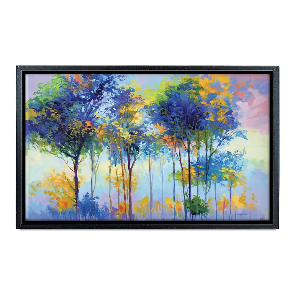 Colourful Tranquil Trees Canvas Print Colourful Tranquil Trees Canvas Print wall art product Leon Devenice