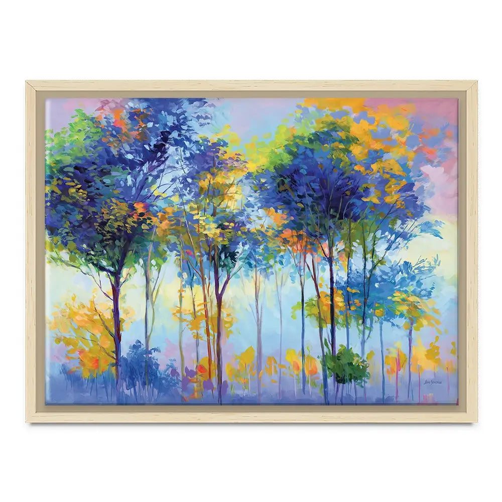 Colourful Tranquil Trees Canvas Print Colourful Tranquil Trees Canvas Print wall art product Leon Devenice