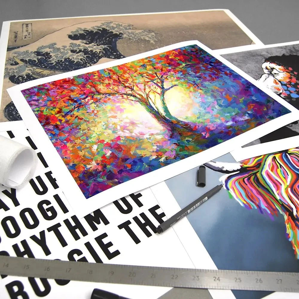 Colourful Tree Of Life Art Print Colourful Tree Of Life Art Print wall art product Leon Devenice