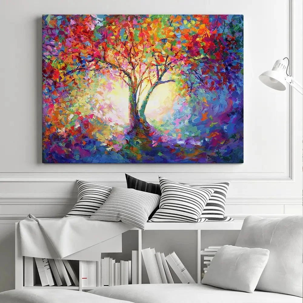 Colourful Tree Of Life Canvas Print Colourful Tree Of Life Canvas Print wall art product Leon Devenice